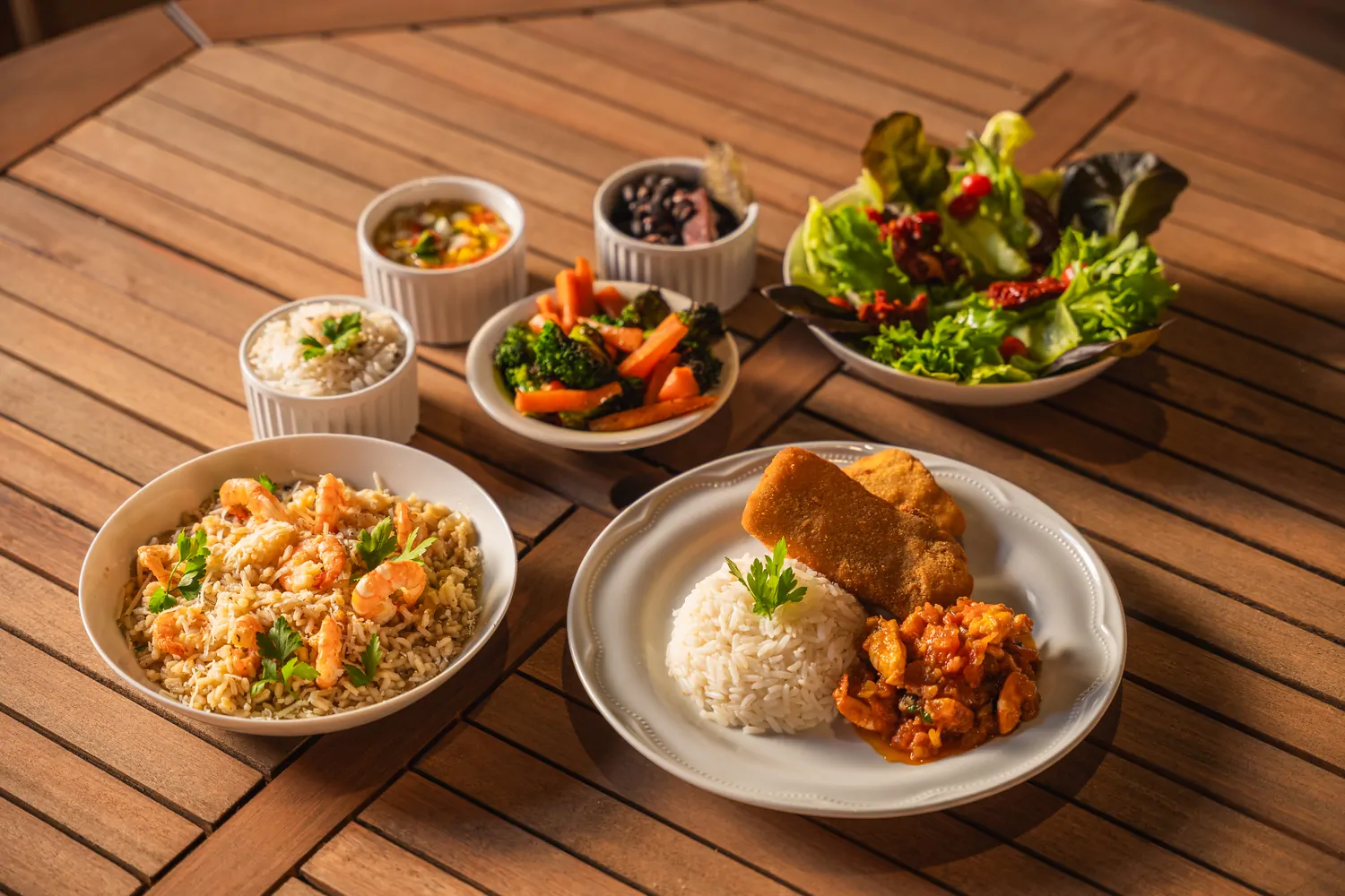 Red mushroom in dark forest floor