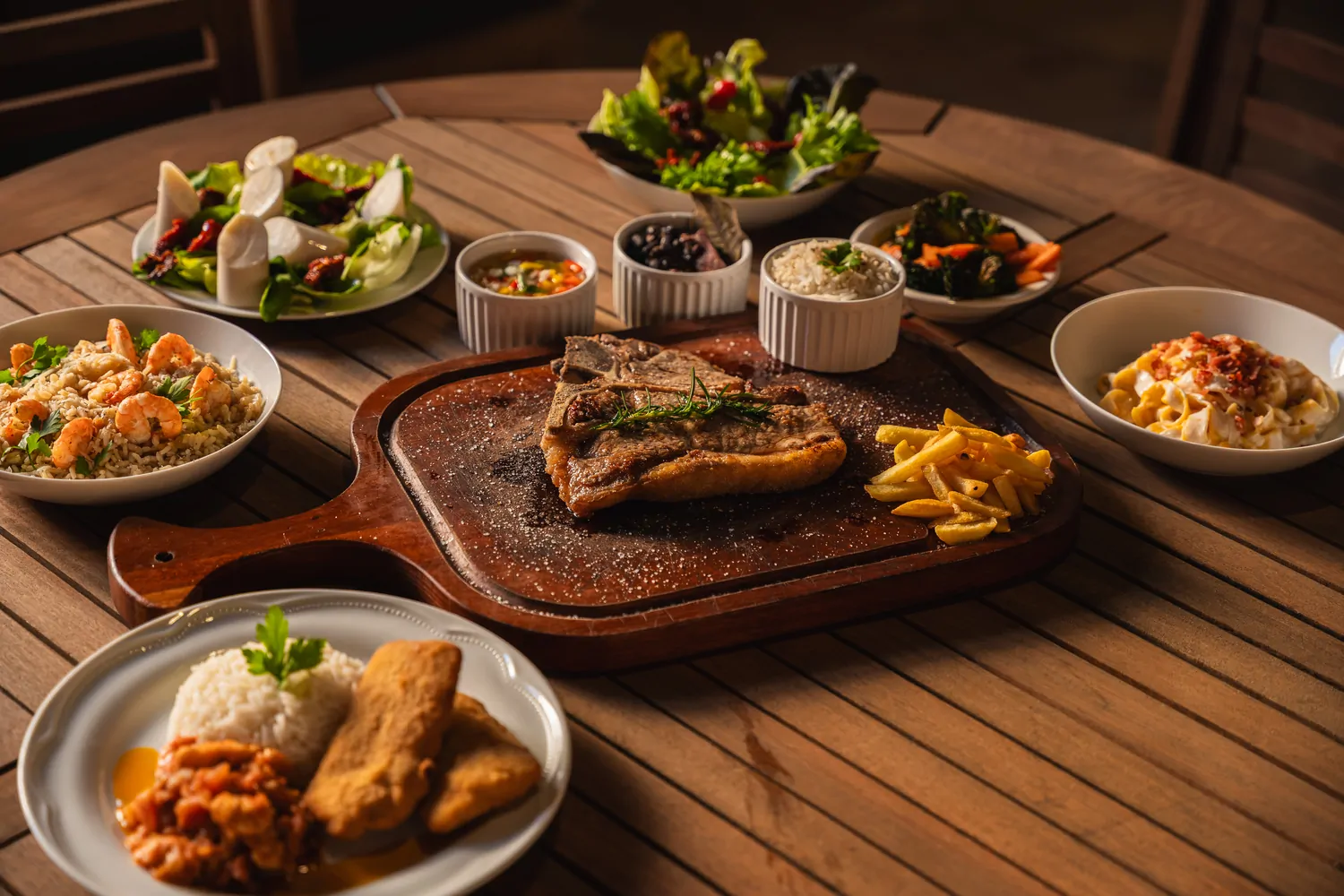 Serene lake reflection with trees